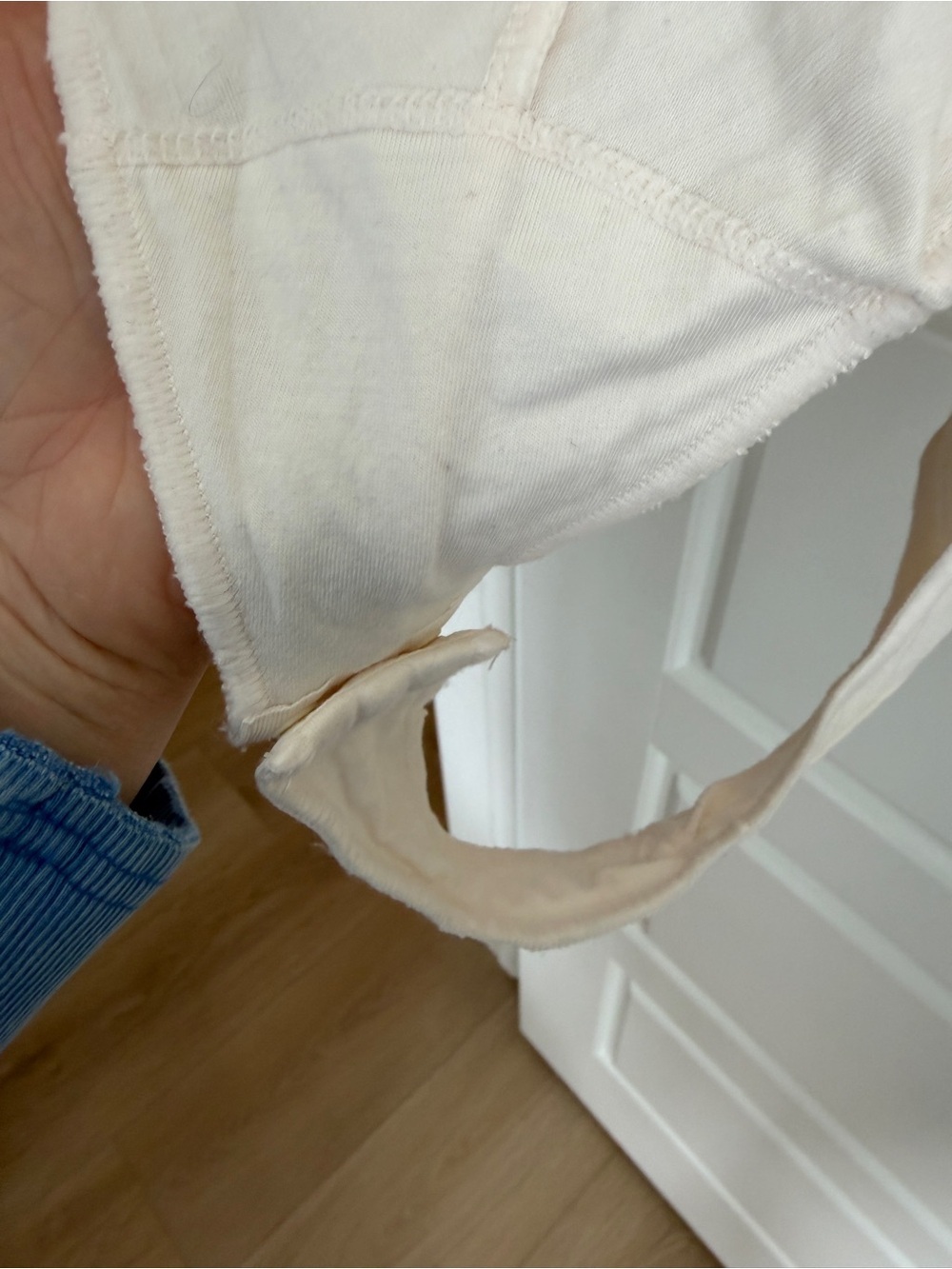 knix Papaya Mock Neck White / Cream Long-Sleeve Bodysuit - Picture 5 of 6